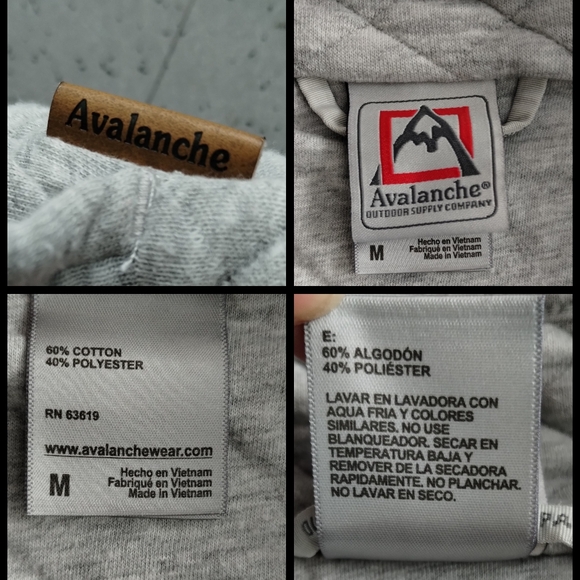 Avalanche Outdoor Supply Co Gray quarter Button quilted Pullover Sweater Girl M - Picture 13 of 15